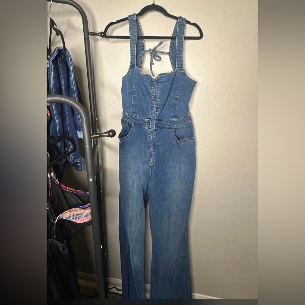 Free People/We The free Jean Jumpsuit